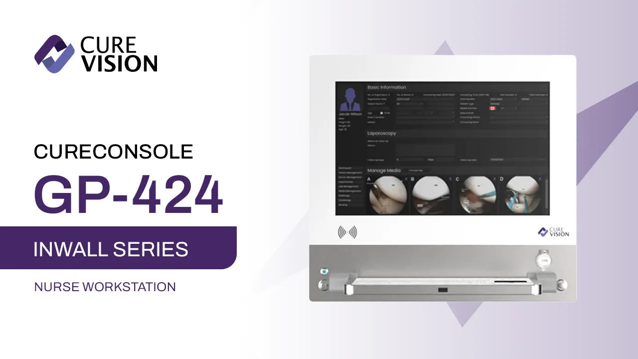 CureVision GP-424 | Inwall Nurse Workstation for Digital Operating Rooms